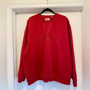 Vintage Callaway Golf Mens Crewneck Sweashirt Men’s Size XL Red Embroidered